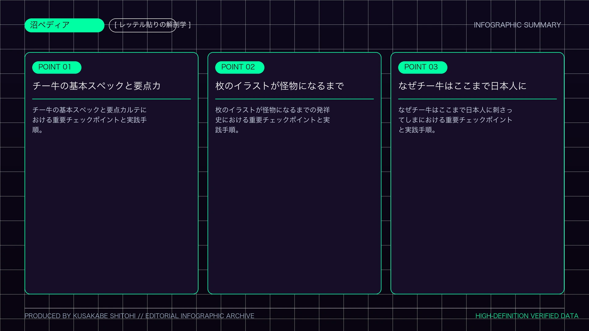 チー牛の元ネタと顔の特徴・重要ポイント図解まとめ