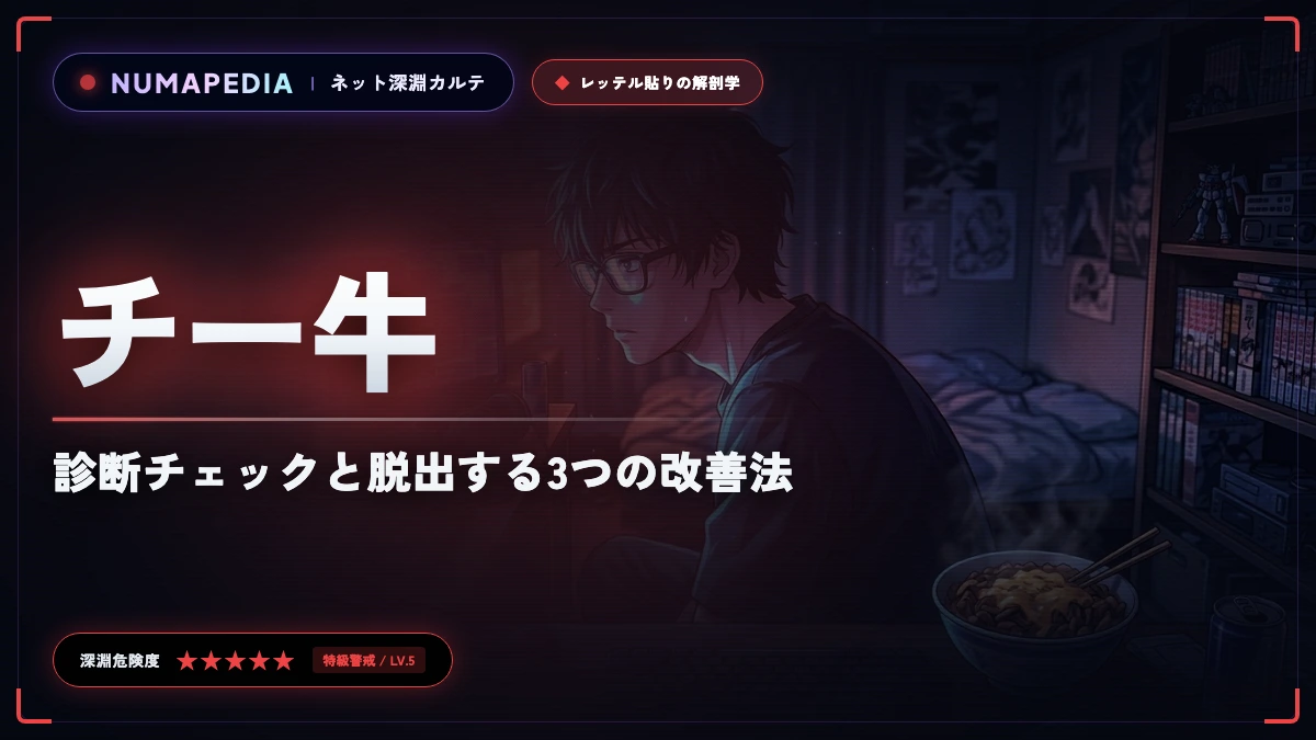 チー牛の元ネタと顔の特徴｜診断チェックと脱出する3つの改善法